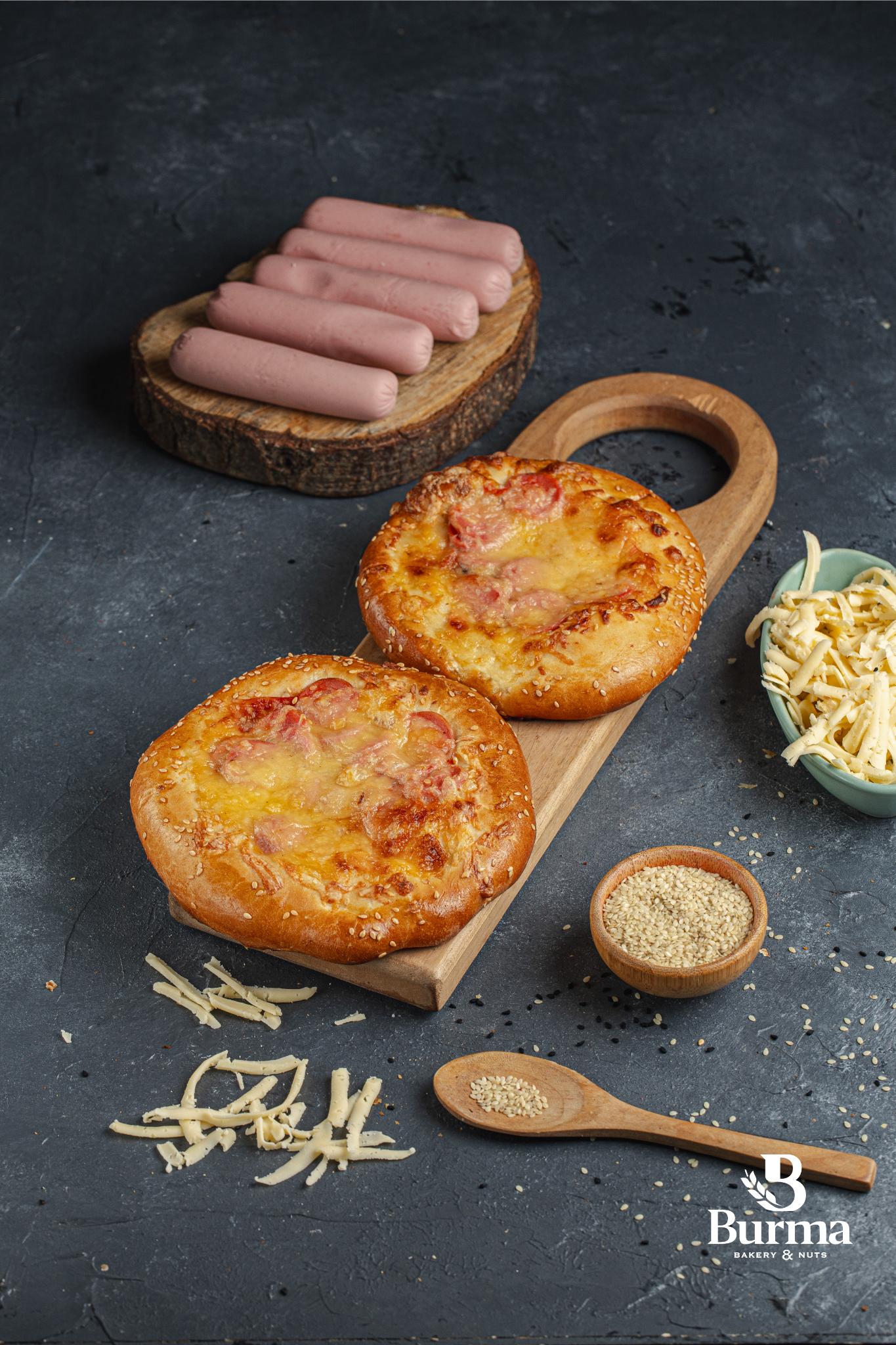 Mini pizza sosisli