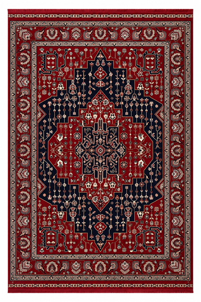 Afgan Model Viskon Dokuma Makina Halısı ht04
