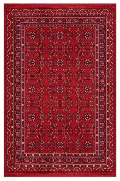 Miras 02 Orjinal Klasik Desenli Kırmızı Afgan Halısı