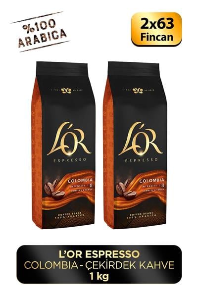 Espresso Colombıa Çekirdek Kahve 500gr X 2