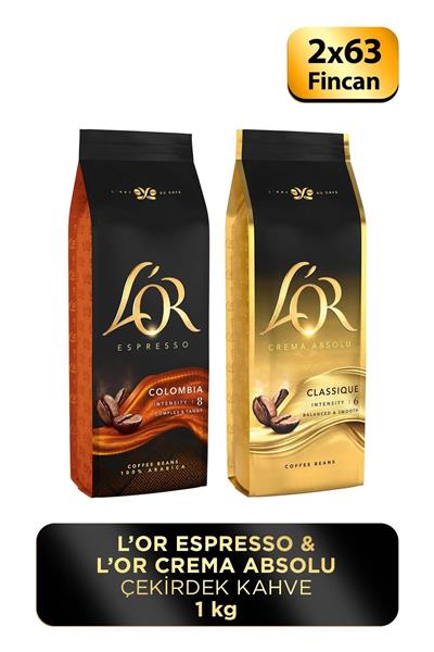 Espresso Colombıa Crema Absolu Classıc Çekirdek Kahve 1 Kg