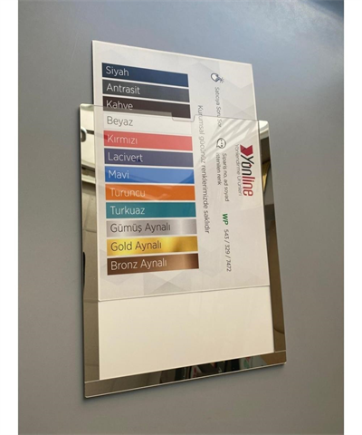 5 Adet A4 Gümüş Değiştirilebilir Föylük