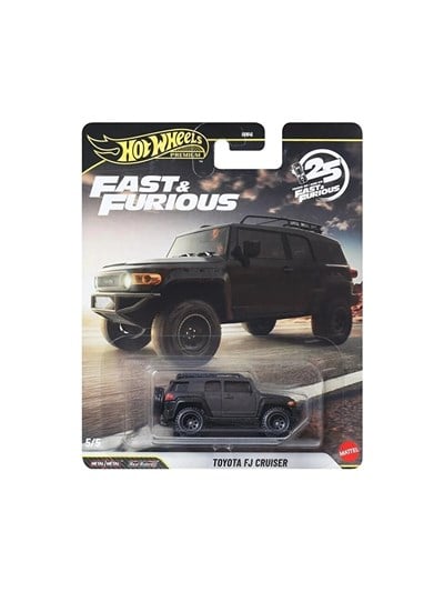 HOT WHEELS Premium Fast & Furious 25. Yıl Toyota FJ Cruiser 1:64 Diecast Model Araba