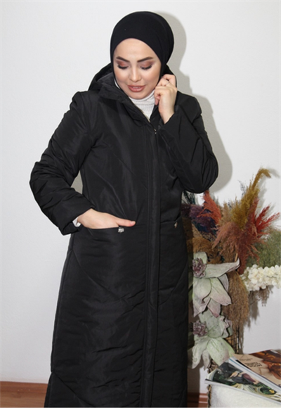 Şişme Mont Siyah: Modern Tasarım