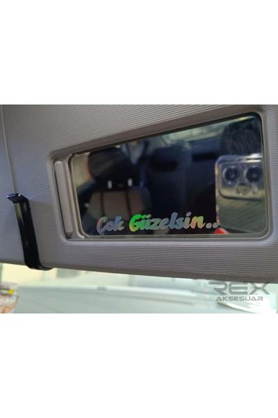 8 X 1,7 Cm Çok Güzelsin Oto Sticker Araba Cam Sticker