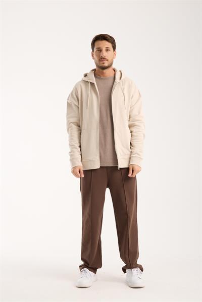 Erkek %100 Pamuk Kapüşonlu Sweatshirt & Eşofman Altı Kombin