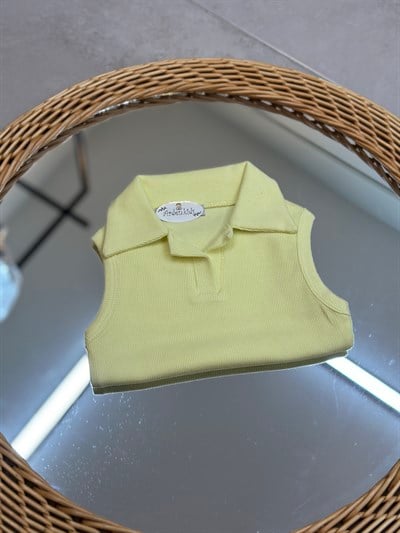 2-10 Yaş Sarı Yaka Detaylı Body 