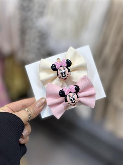 2'Li Minnie Fiyonk Klips Set