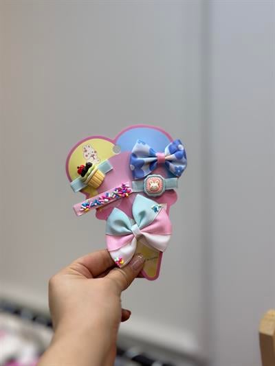 5'Lİ İce Cream Klips Set 1