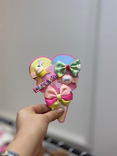 5'Lİ İce Cream Klips Set 2