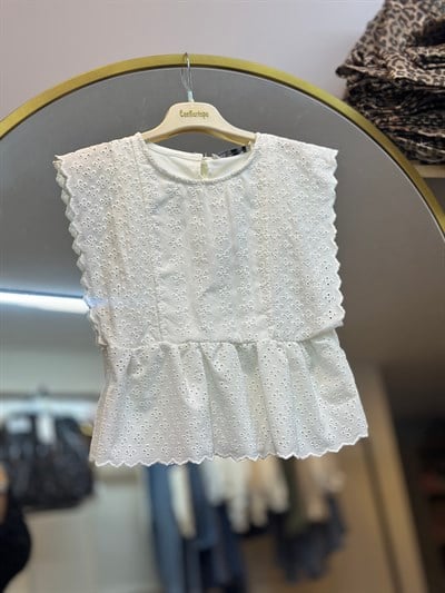 Beyaz Fistolu Tunik