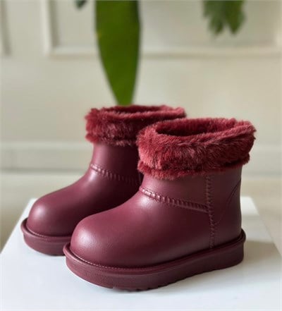 Bordo Deri Bot 26/35 ( 1 numara büyük alınması önerilir )