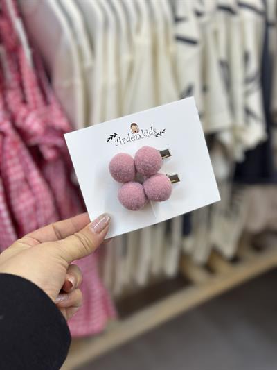Gül Kurusu Ponpon Klips Toka