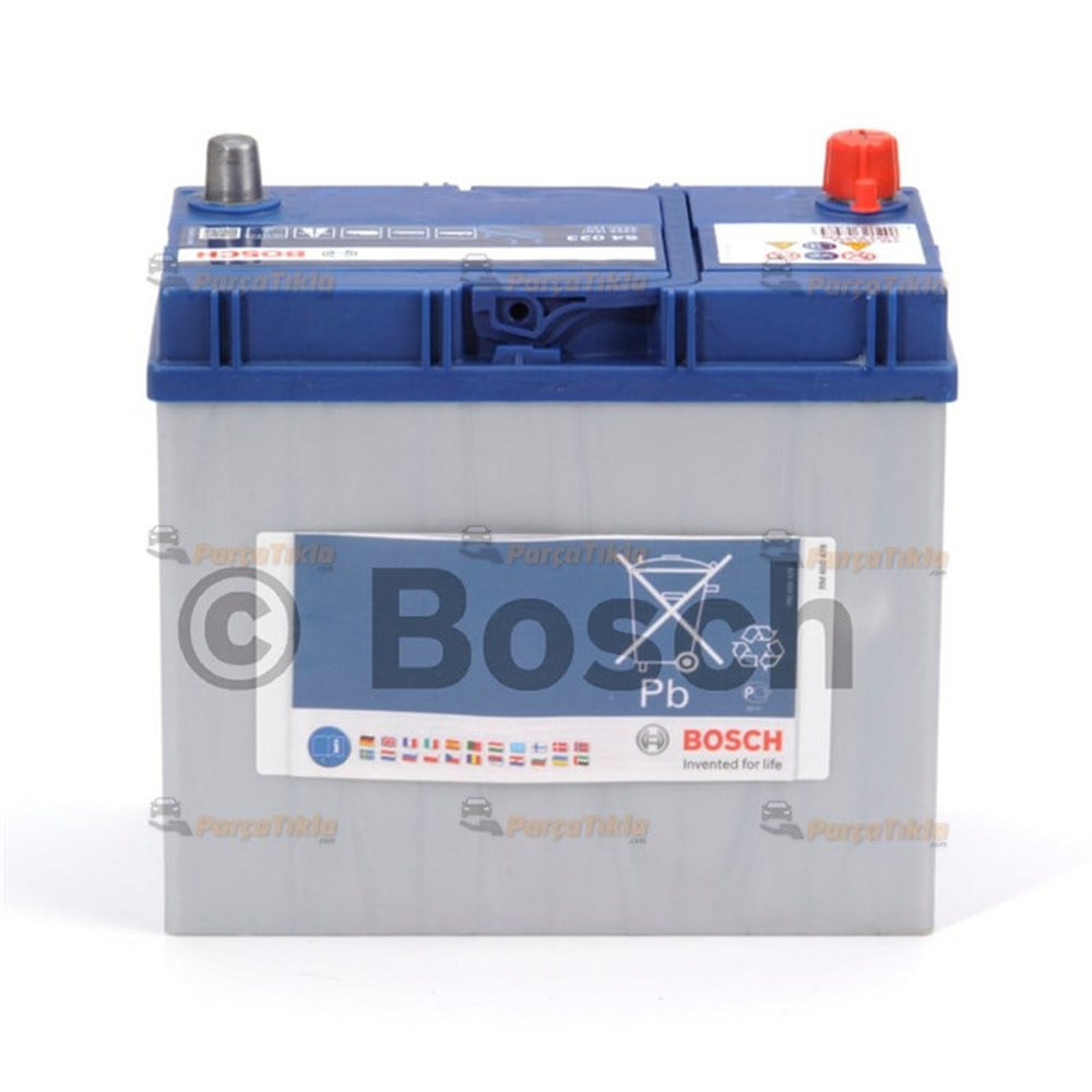 Akü, 12V 45Ah Bosch Akü S4 Ters 0092S40380