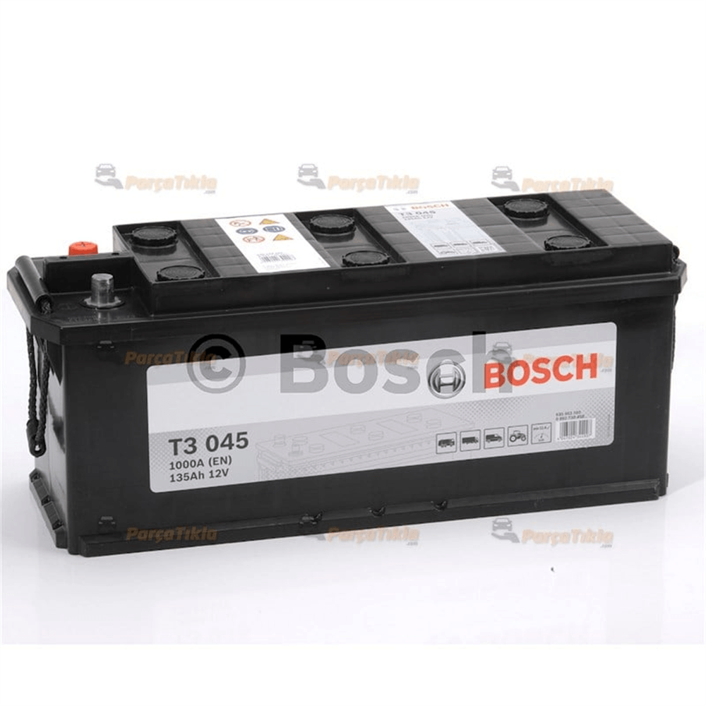 Akü, 12V 135Ah T3 Akü Siyah 0092T30100