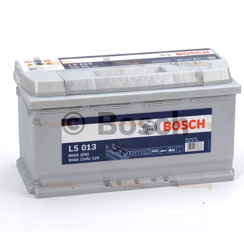 Akü, 12V 90Ah Deepcycle Bosch Akü Servis