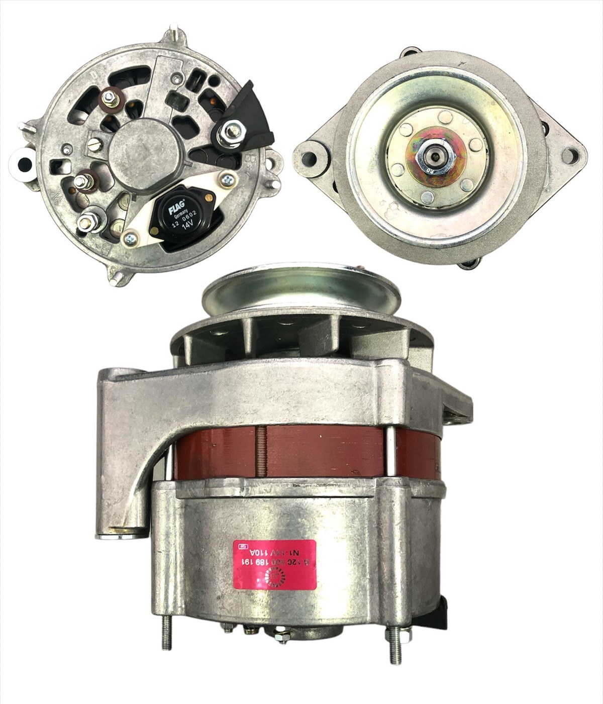 Alternatör 12V 110Ah İnt Kalın İnce Ayak İş550 Tekne Marin