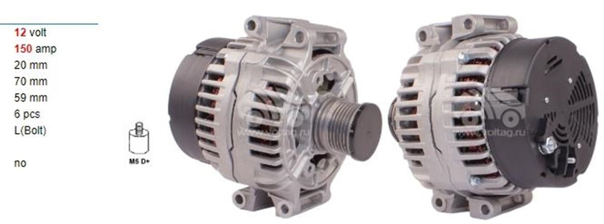 Alternatör 12v 120ah Mercedes Benz Sprinter | Orjrev 0123510108