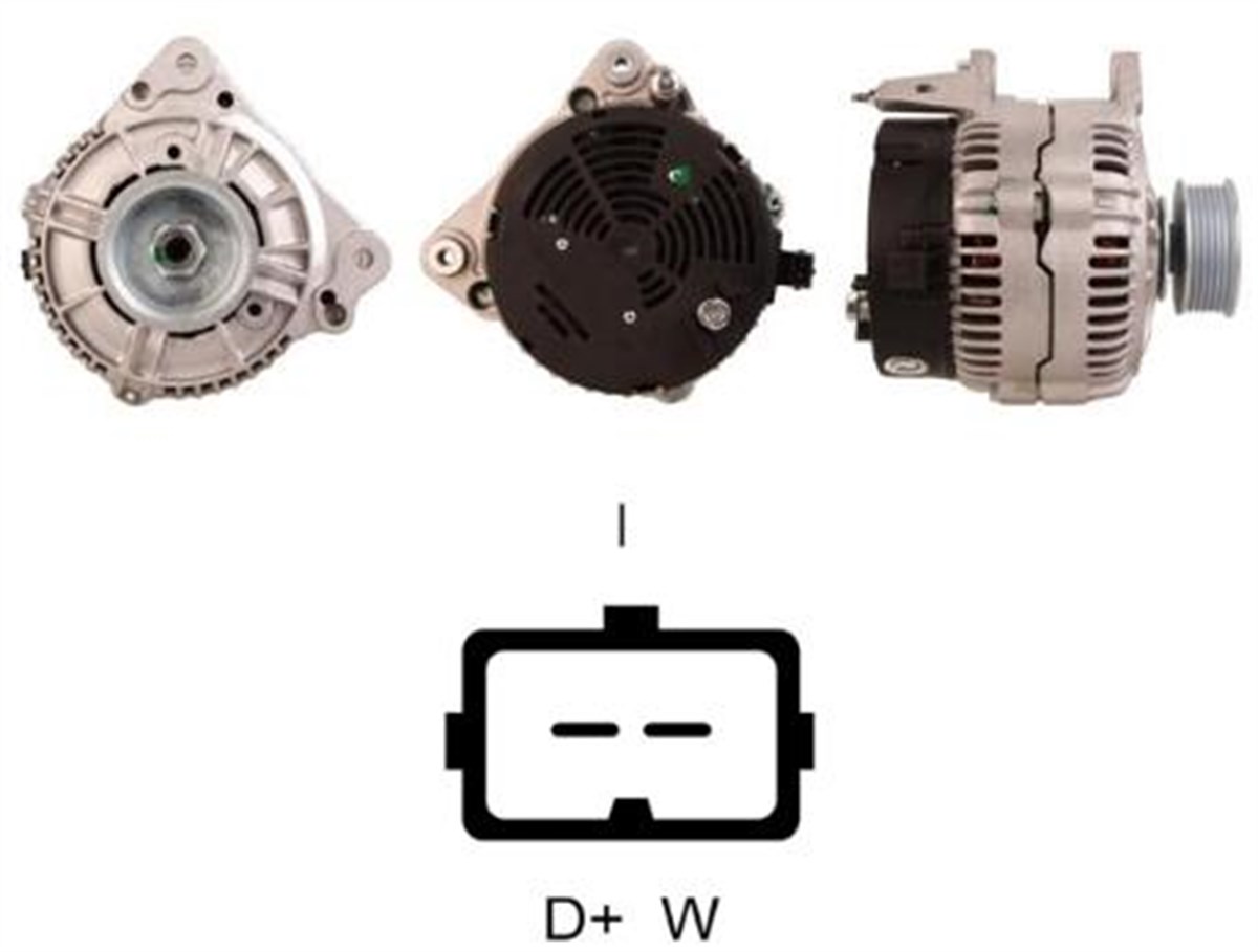 ALTERNATÖR 12V 120AH VW TRANSPOTER MULTIVAN LT-35