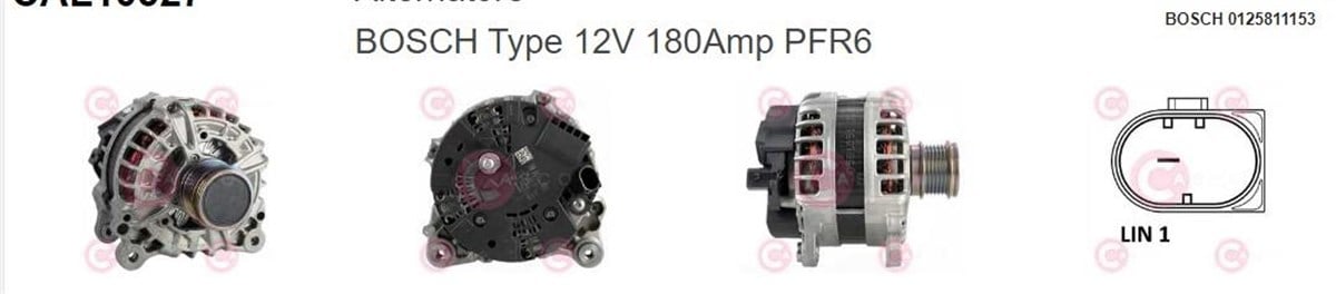 Alternatör 12V 180Ah Audi A3 Skoda Karoq Octavıa Süper B Vw Arteon Gplf Passat Tıguan