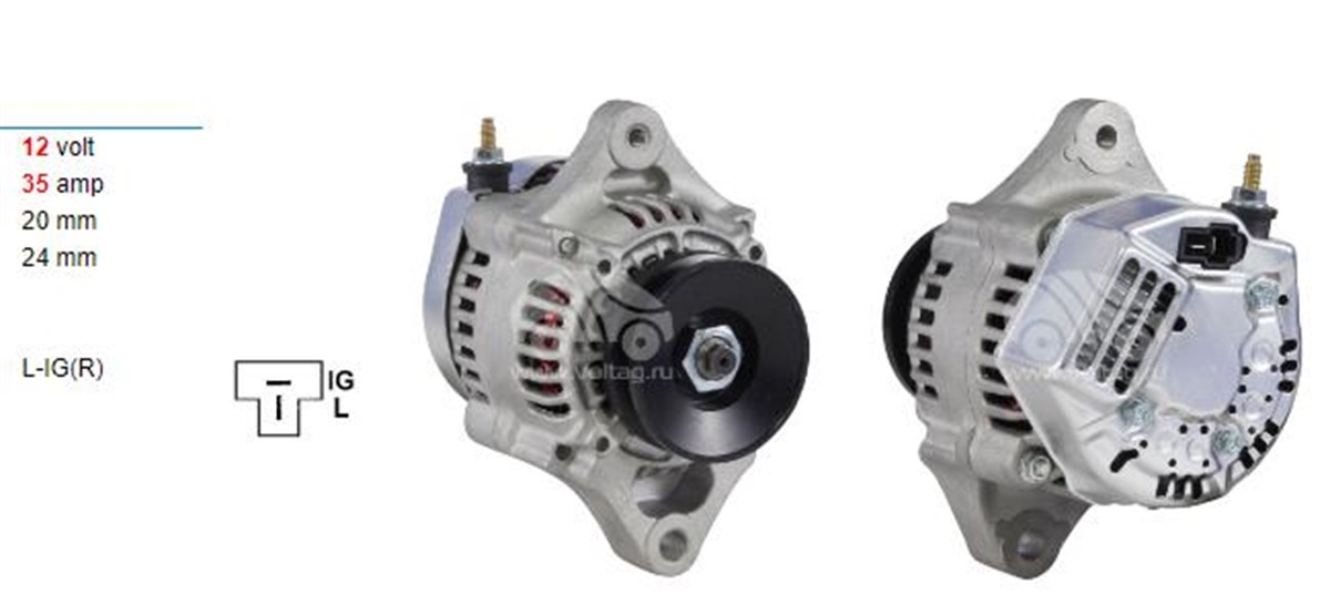 Alternatör 12v 40ah Jonder Yanmar Marine Johndeere Kubato Yanmar Alt5306 Case Hyster Cely Kubato Toyota Forklift Daewoo Hıjet | Unıp Alt5306