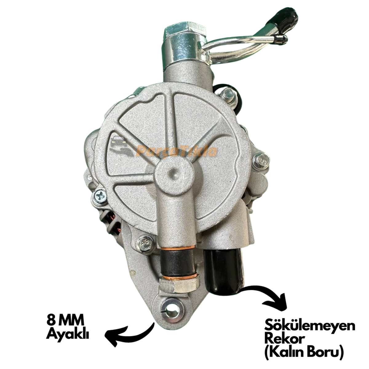 Alternatör 12V 65AH Hyundai H100 Mitsubishi L200 L300 Ym Çift Kasnak Kalın Borulu (MAX90AH) ALT12664N 12664N 12664 | MARTEK ALT12664N