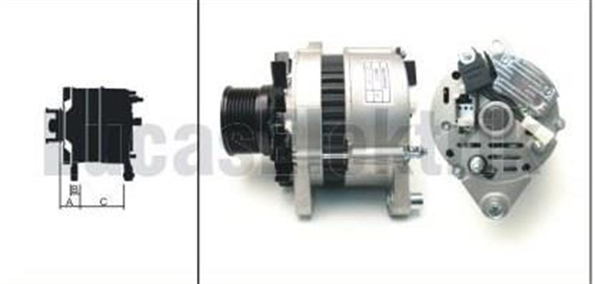 Alternatör 12v 80ah 8kanal Türk Traktör Dik Ayaklı Newholland 61920468 Alt467 Alt468 | Lucas 61920468