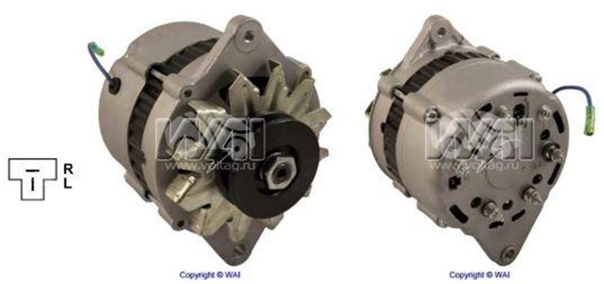 Alternatör 12V 80Ah Yanmar Marin Wutse Alt12272n Komatsu Wa75 Yanmar Jcb406