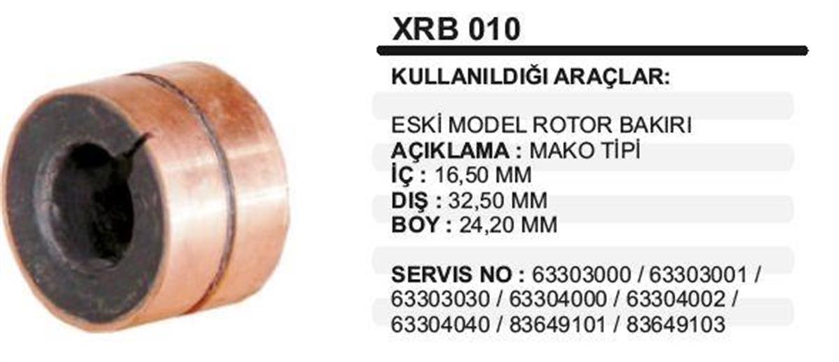 Alternatör Rotor Bakırı Mako Tipi Em Mf Fiat WRB010 | REMARK XRB010