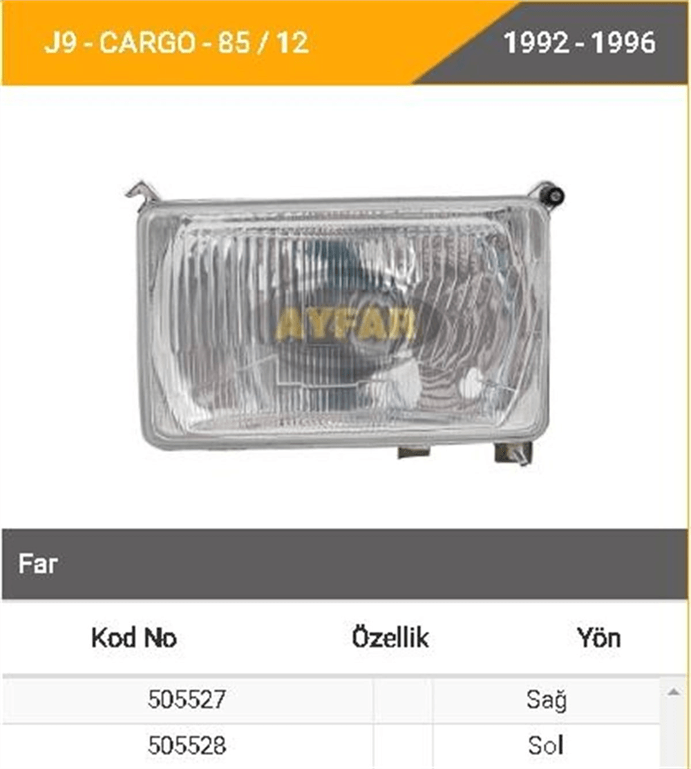 AYFAR505528-Far Komple