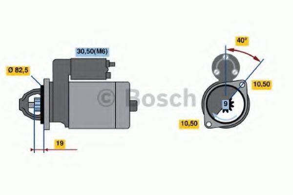 Marş Motoru 12V 9DİŞ Lombardını Düz Dönüs | BOSCH 0001109031