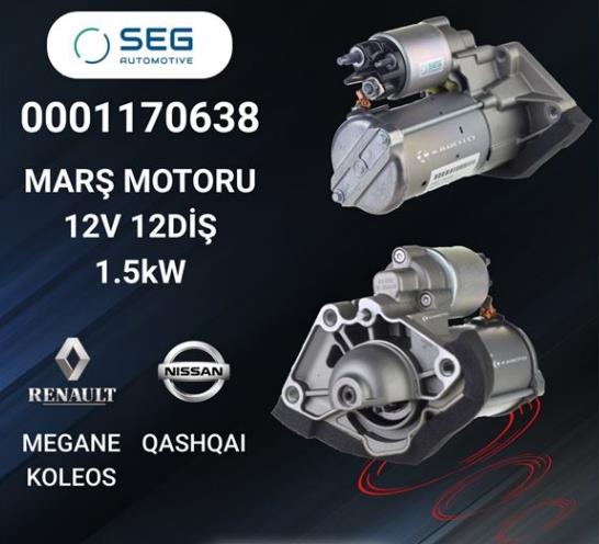 BOSCH0001170639-Marş Motoru - Marş Dinamosu