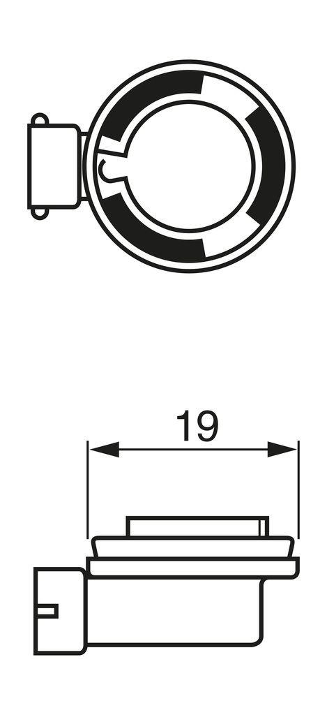 Ampul 12v 19w H16 Photonph5516ll 12366c1 Osram64219 | Bosch 1987302089