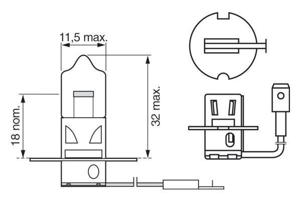 Ampul 24v 70w H3 Trifa General Eco Truck | Bosch 1987302861