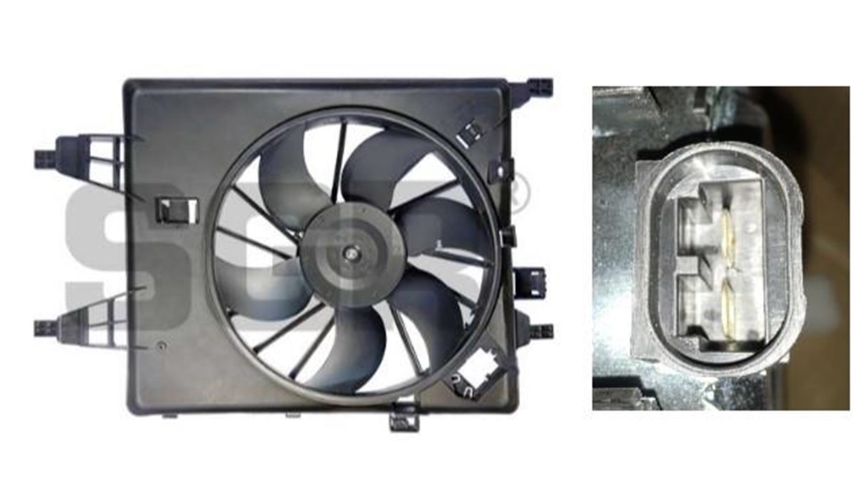 Fan Motoru 12V Davlumbazlı Renault Kangoo SGR59688 | SGR 59688