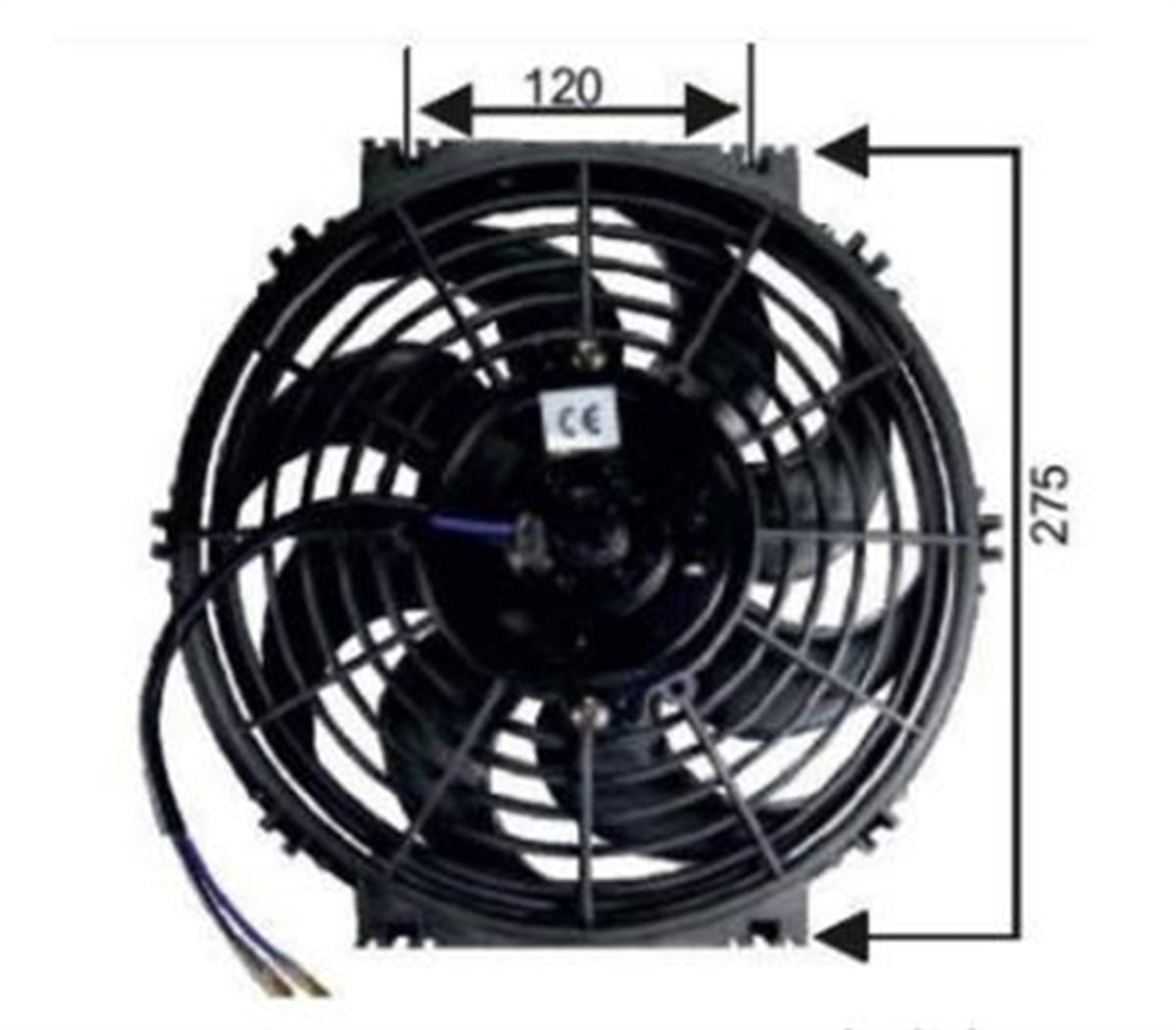 Fan Motoru 12v Üniversal Pervaneli 10inç Ters | Ith Fm1108h