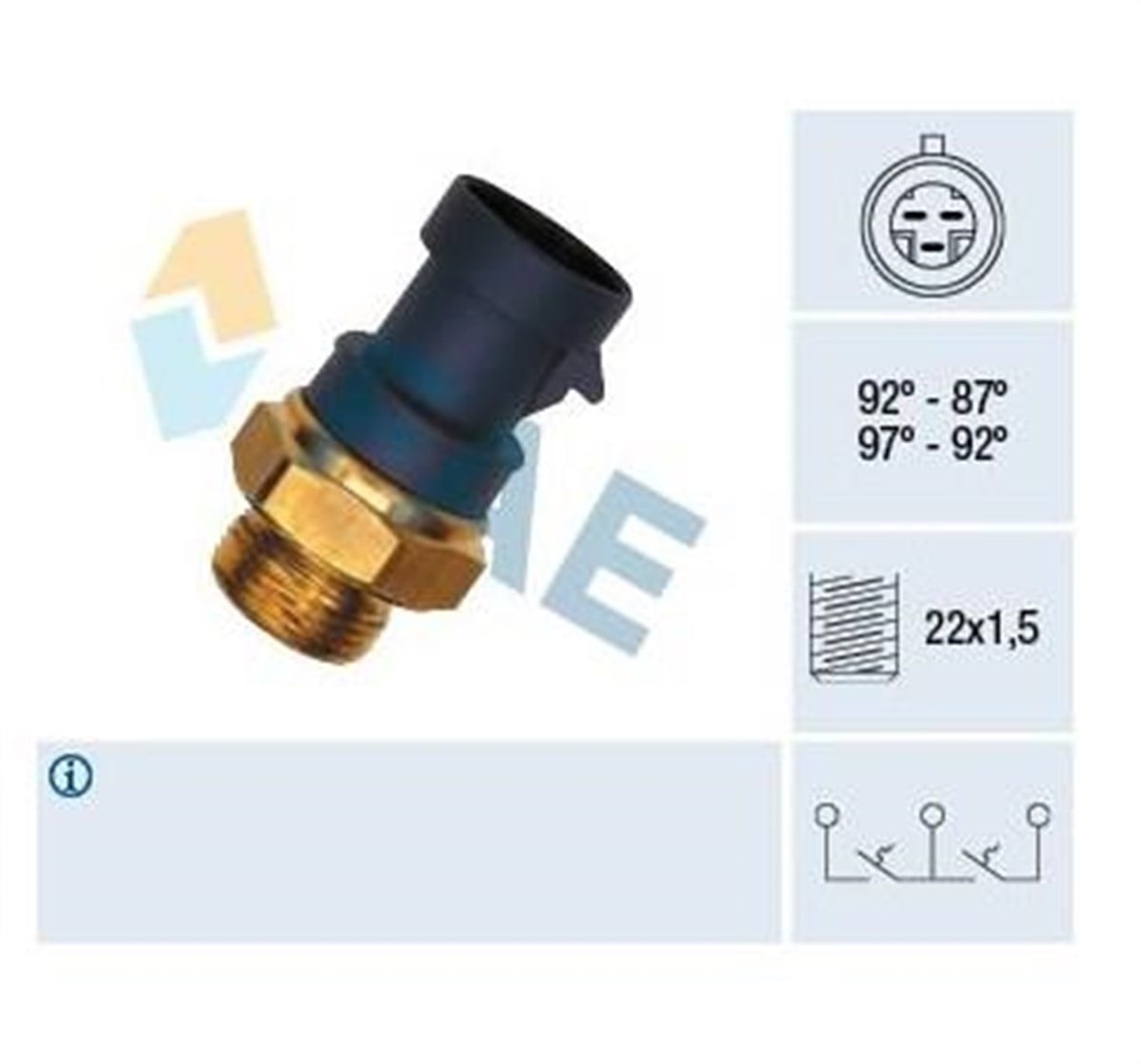 Fan Müşürü Palio Tempra Slx Uno Marea 3 Fişli Klimalı 2 Devreli | Fae 37910