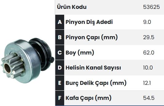 Marş Dişlisi 9DİŞ Peugeot Boxer Ducato Jumper | FORM 53625