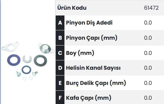 Marş Dişlisi Montaj Tm Tk Küçük Hyundai Mıts | FORM 61472
