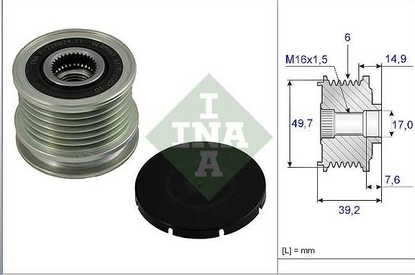 INA535001510-Alternatör Kasnağı