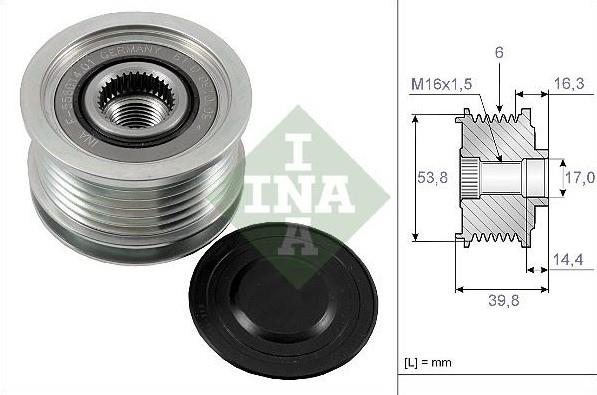 INA535017010-Alternatör Kasnağı