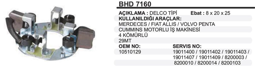 ITHBHD7160-Marş Kömürü ve Kömür Yuvası