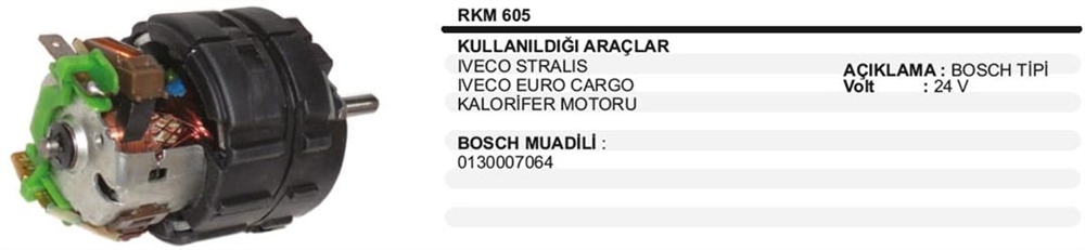 ITHKM605-Kalorifer Motoru
