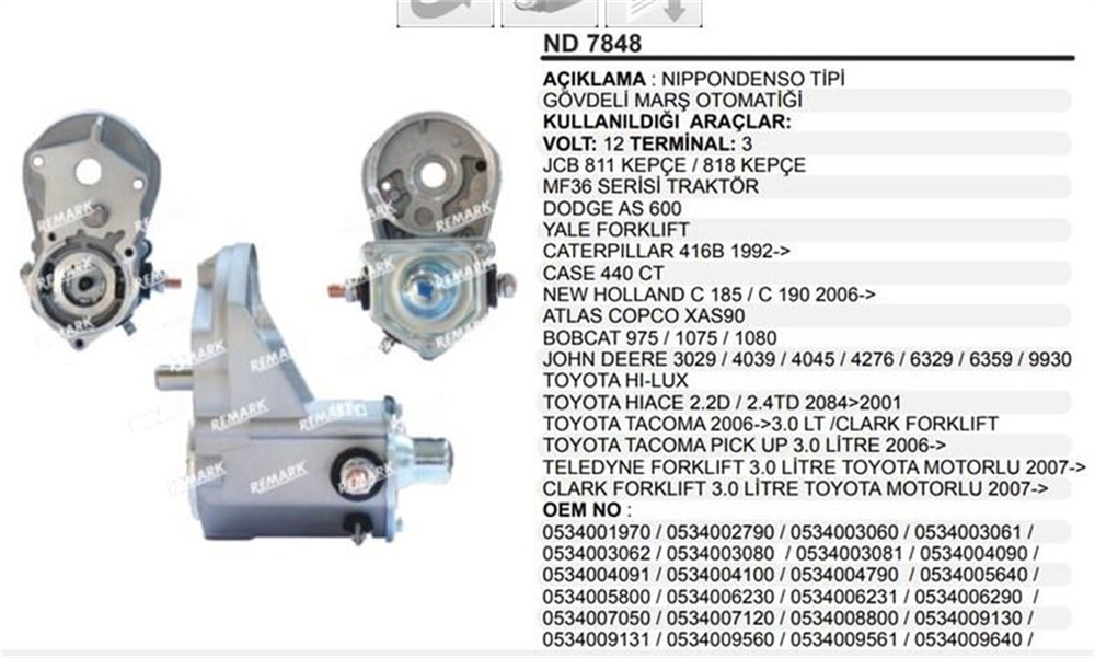 ITHMOND7848-Marş Otomatiği