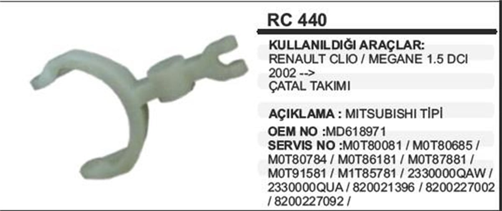 ITHRC440-Marş Çatalı