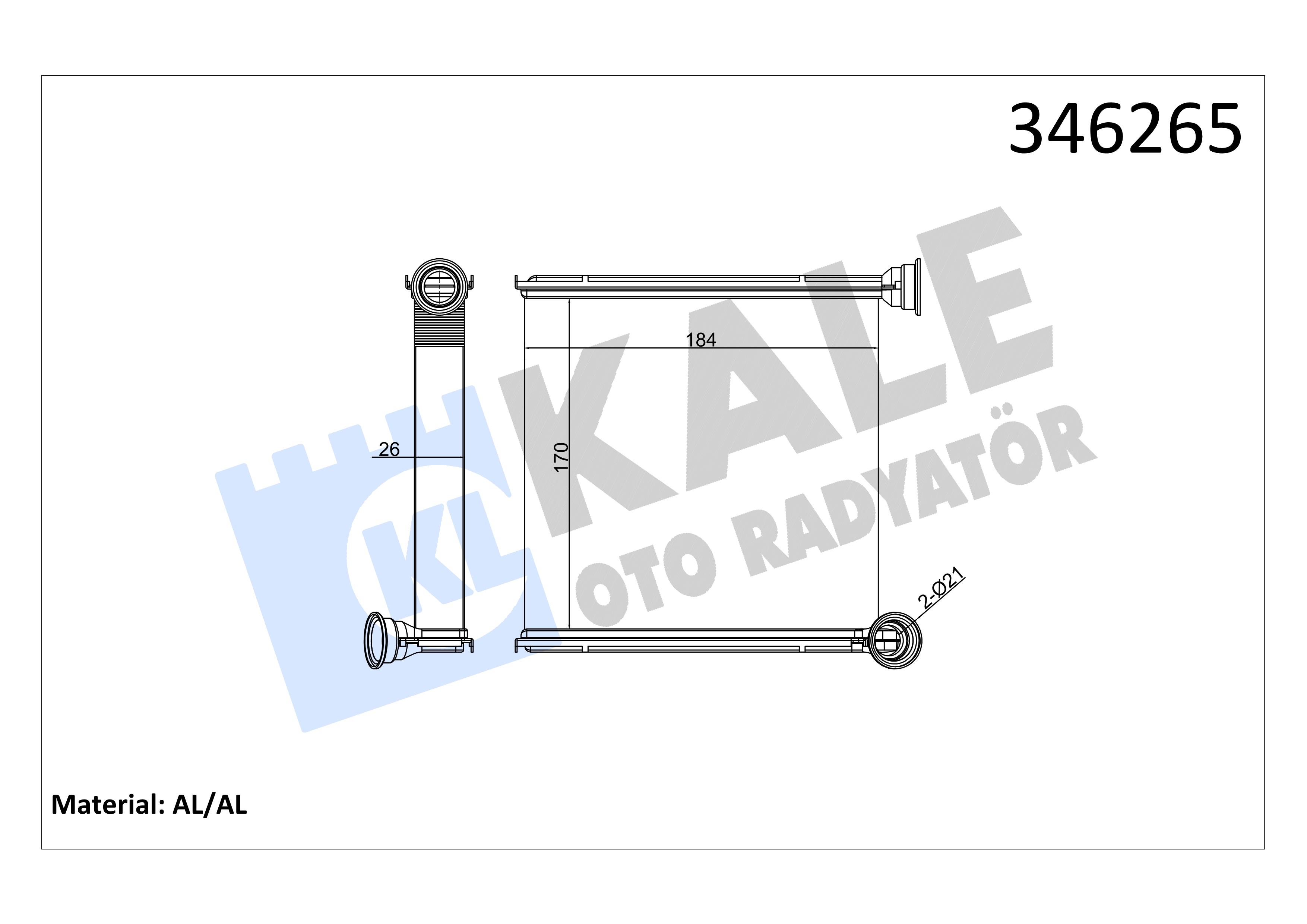 KALE346265-Kalorifer Radyatörü