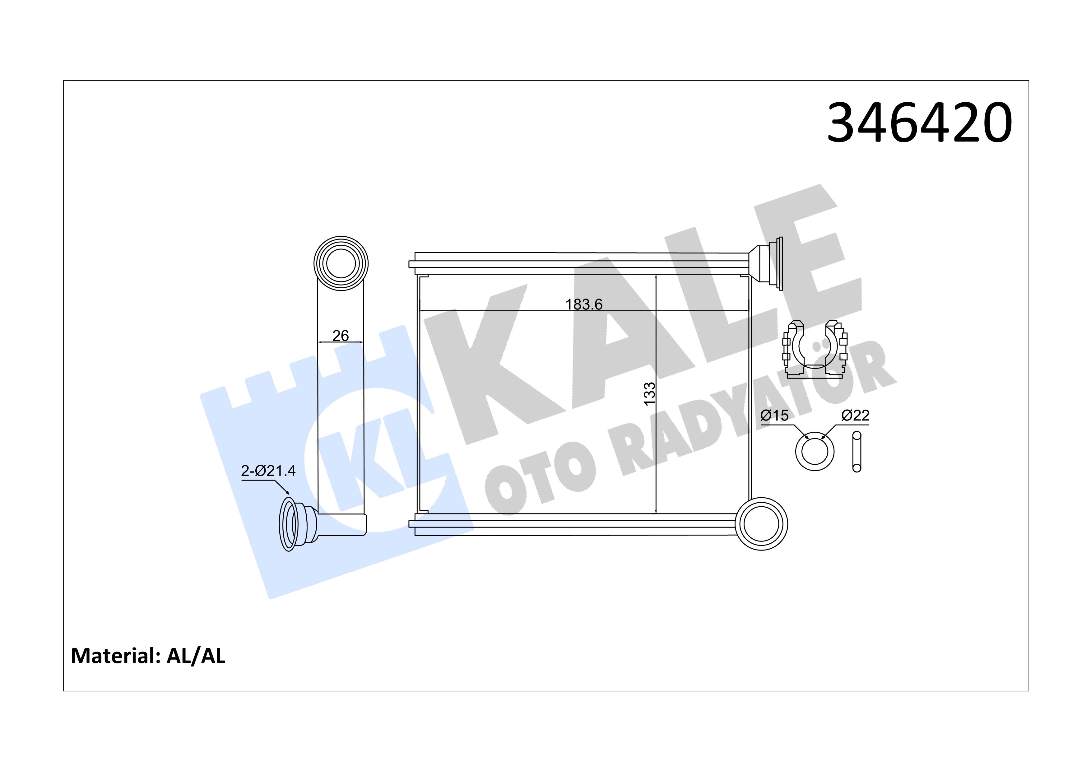 KALE346420-Kalorifer Radyatörü