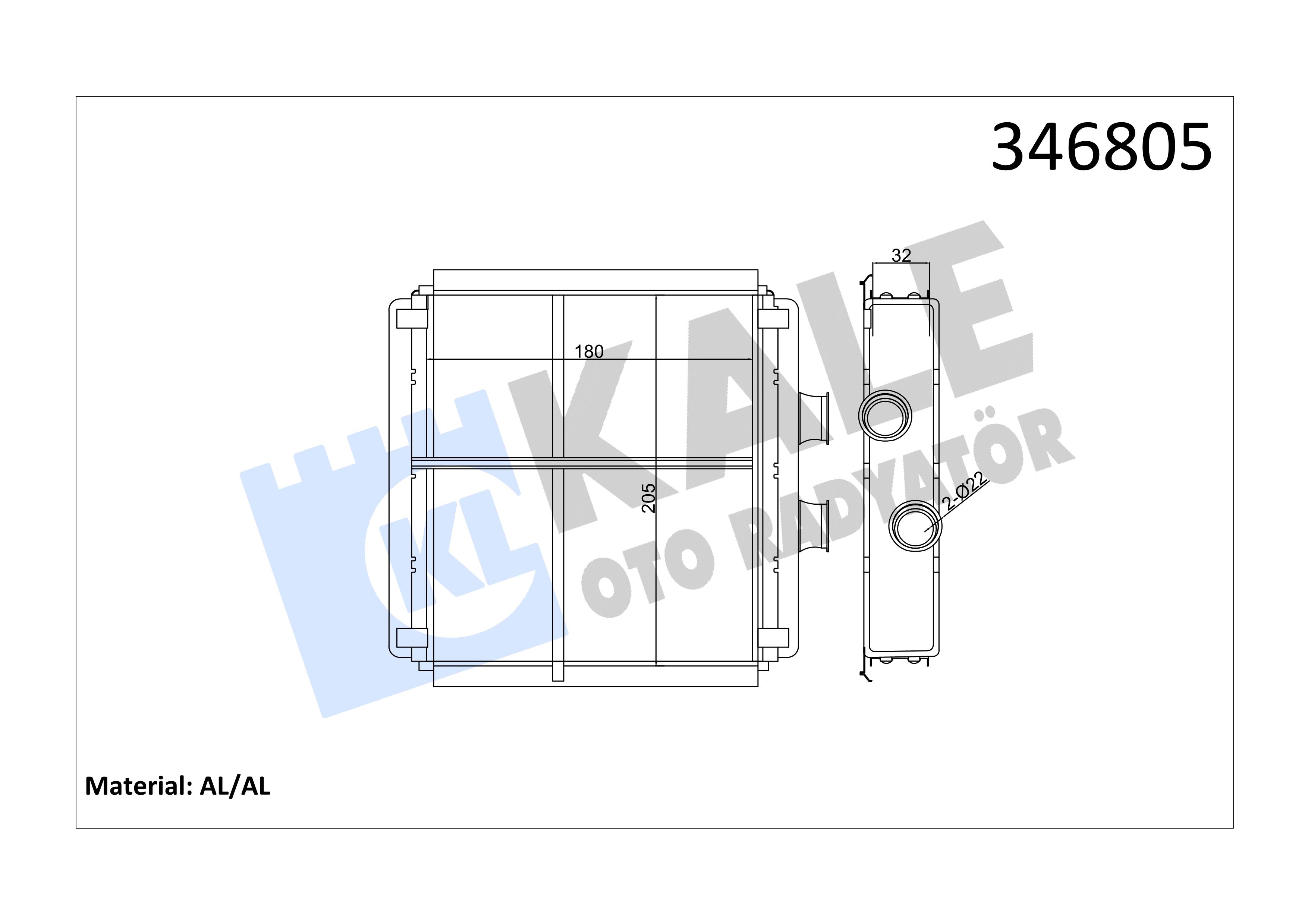 KALE346805-Kalorifer Radyatörü