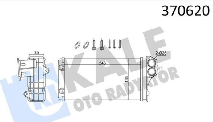KALE370620-Kalorifer Radyatörü