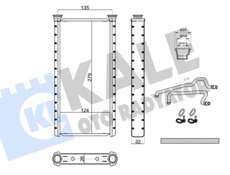 KALE370750-Kalorifer Radyatörü